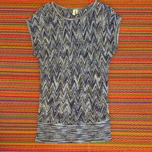 Blue Patterned Women's Dress Tunic